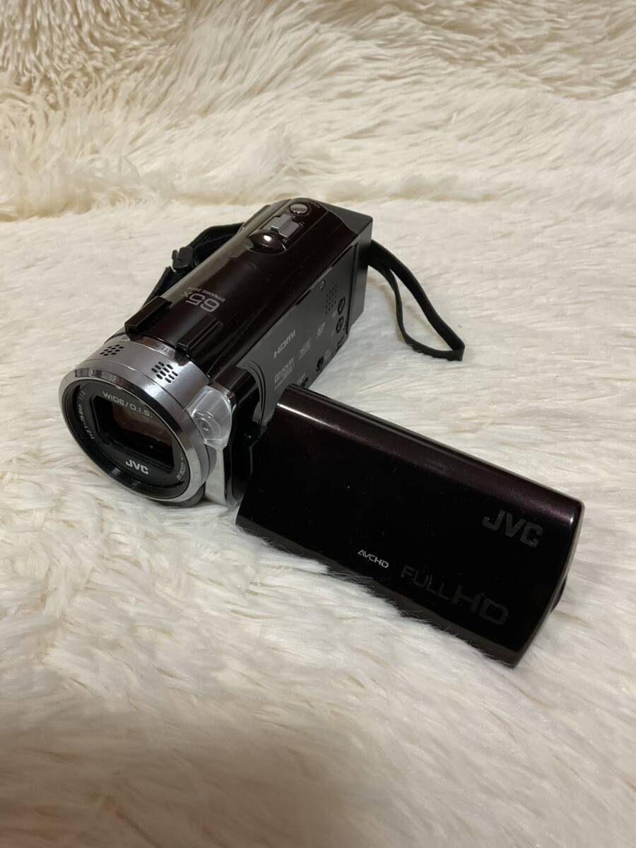 【簡易動作確認済】JVCビデオカメラ Everio GZ-E765-T アーバンブラウン デジタルビデオカメラ ケンウッド 2014年製_画像2