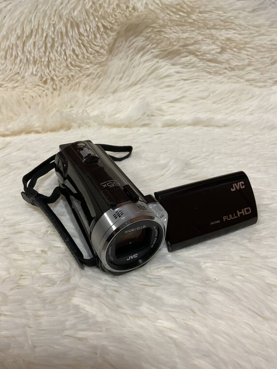 【簡易動作確認済】JVCビデオカメラ Everio GZ-E765-T アーバンブラウン デジタルビデオカメラ ケンウッド 2014年製_画像3