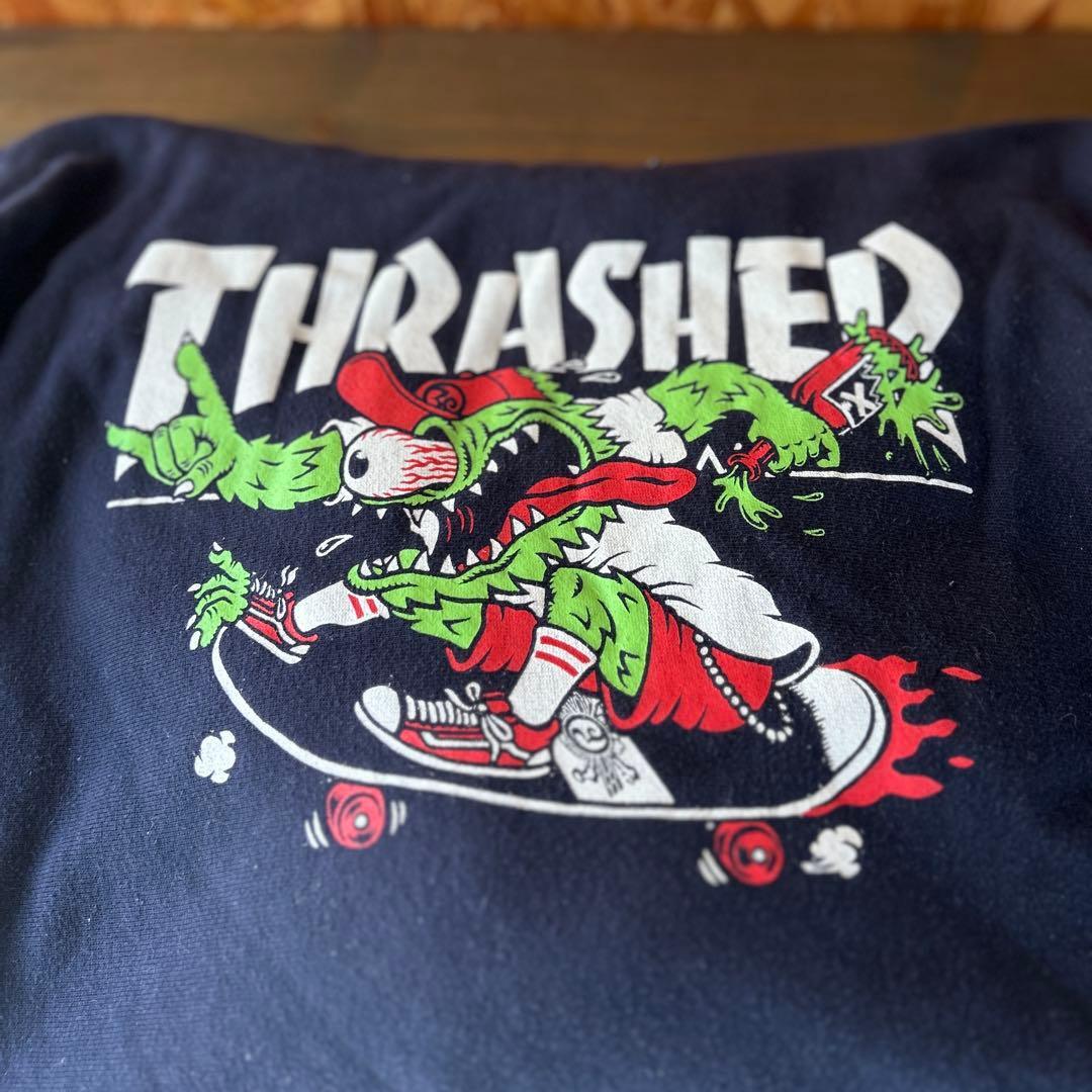 「ローリングクレイドル×スラッシャー」コラボスウェットパーカー リバースウィーブ_画像7