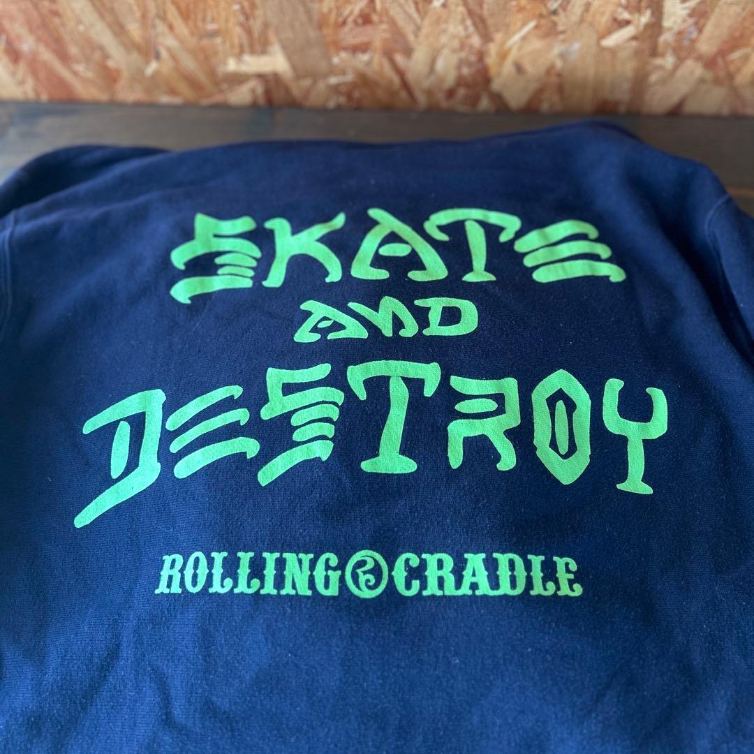 「ローリングクレイドル×スラッシャー」コラボスウェットパーカー リバースウィーブ_画像8