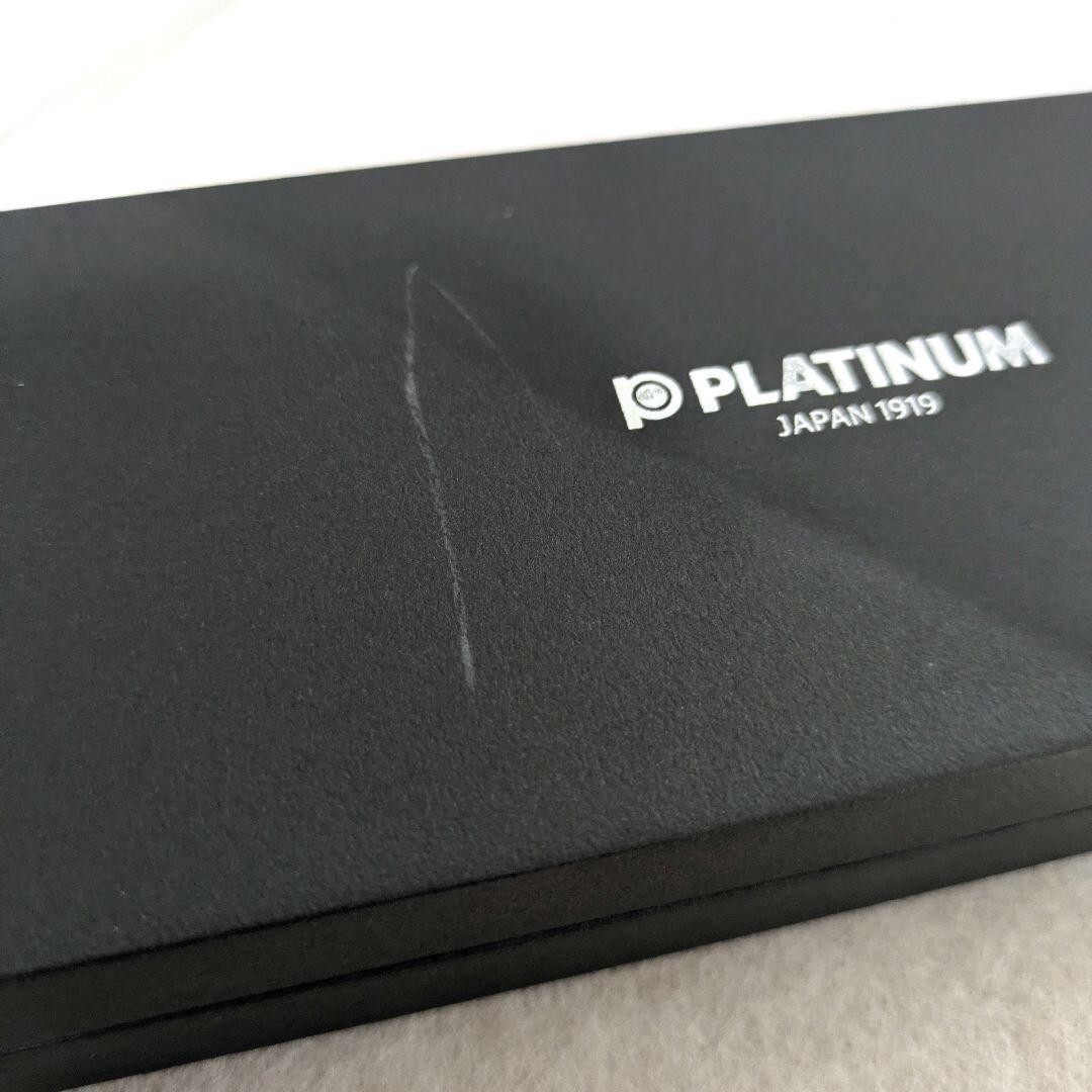 1円〜新品未使用 プラチナ万年筆 #3776 センチュリー F 585 ペン先14K 黒 細軟 SFニブ PLATINUM 箱付き、インク付き ブラック超美品_画像6