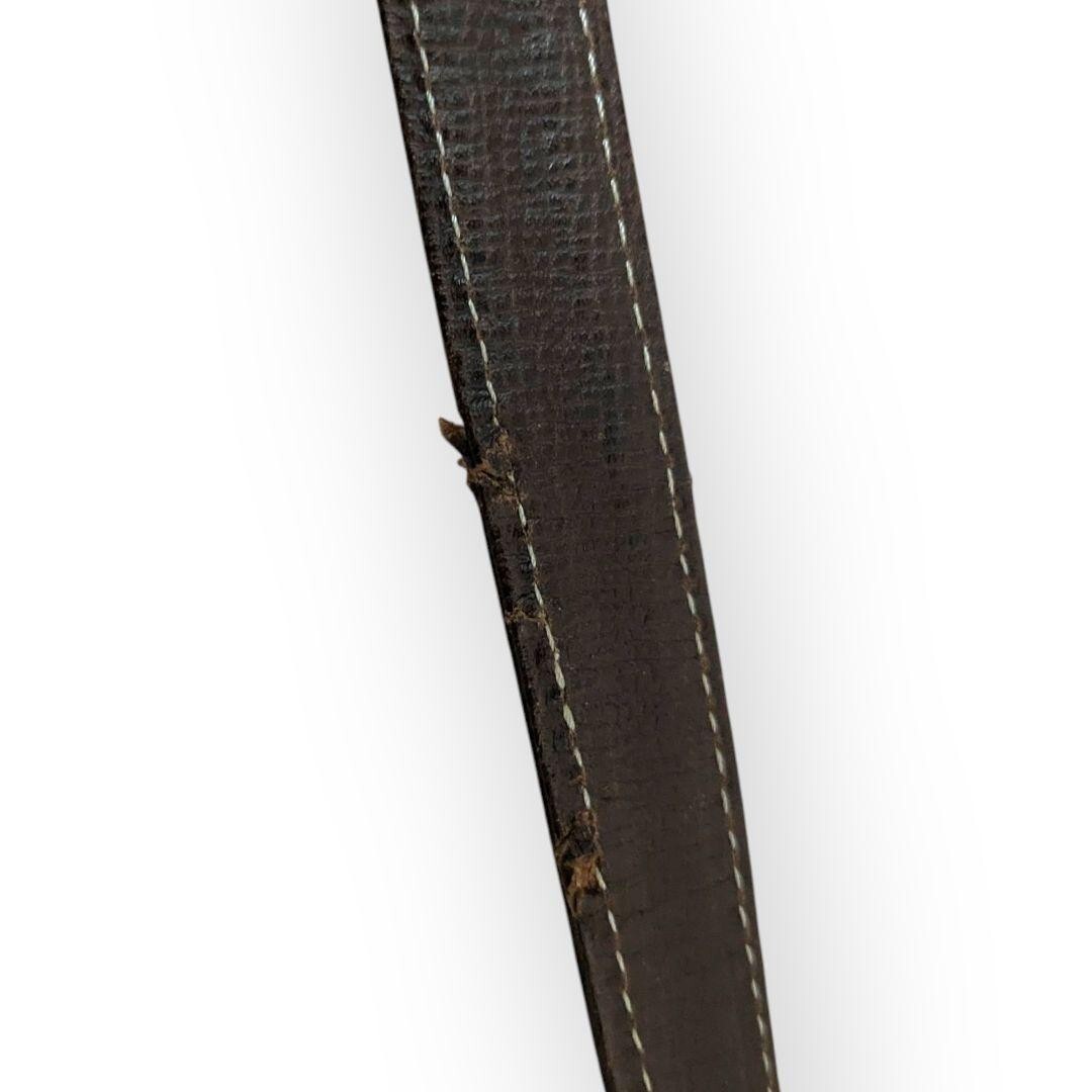 1円〜【DAKS】ダックス レザー ショルダーバッグ カメラバッグ ブラウン 肩掛け クロスボディ ヴィンテージ 鞄バック ハウスチェック_画像7