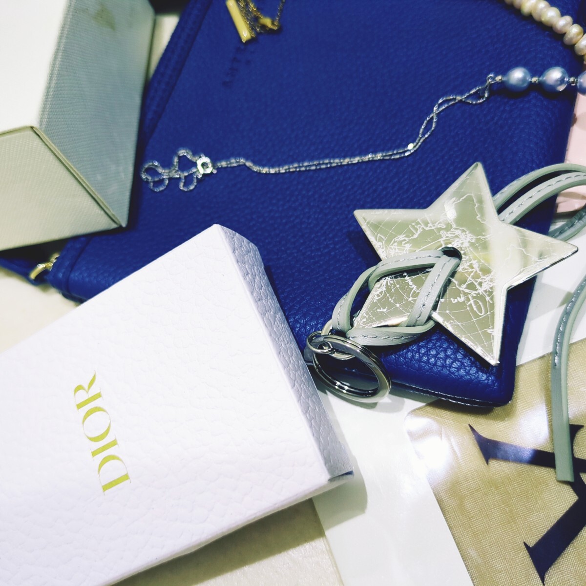 1円スタート 雑貨まとめ Dior ディオール マイケルコース イヴサンローラン ロベルタ アンテプリマ ルネ Rene パール 財布 ネックレス 13点_画像4