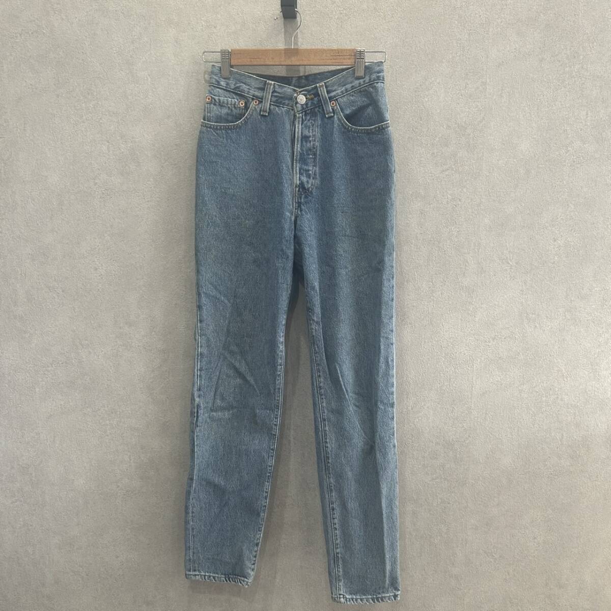 90年代 USA製 Levi's 13501-0193 7S USA ブルー アメリカ製 レディース ハイウエスト_画像1