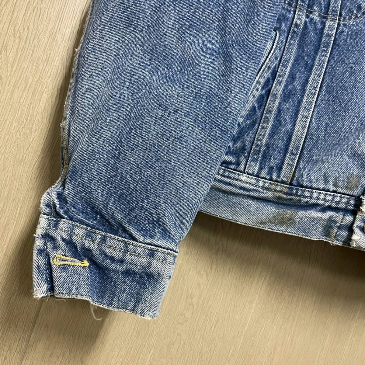  70-80s Lee STORM RIDER ブランケットライナー付き 78～80年 ブルー デニムジャケット トラッカージャケット _画像6