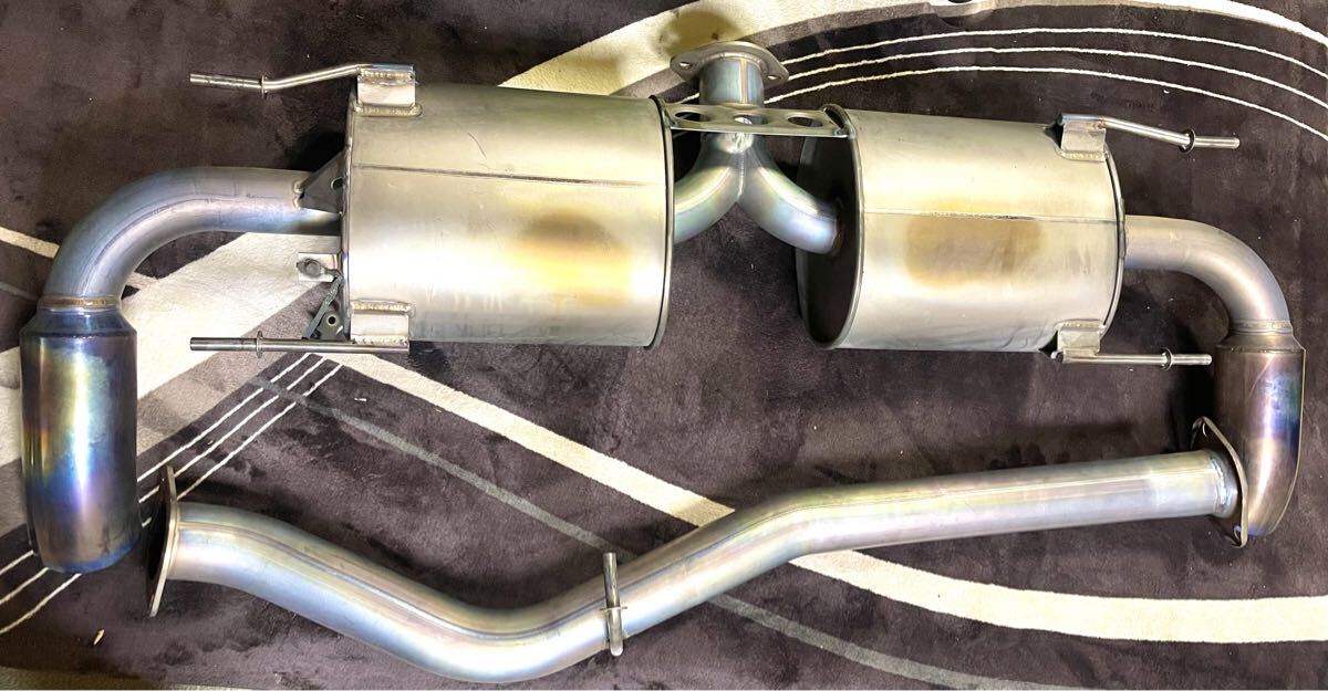 ■　RX-8　SE3P　前期　RE雨宮 ドルフィンテール フルチタン センター&リア マフラー　■_画像1