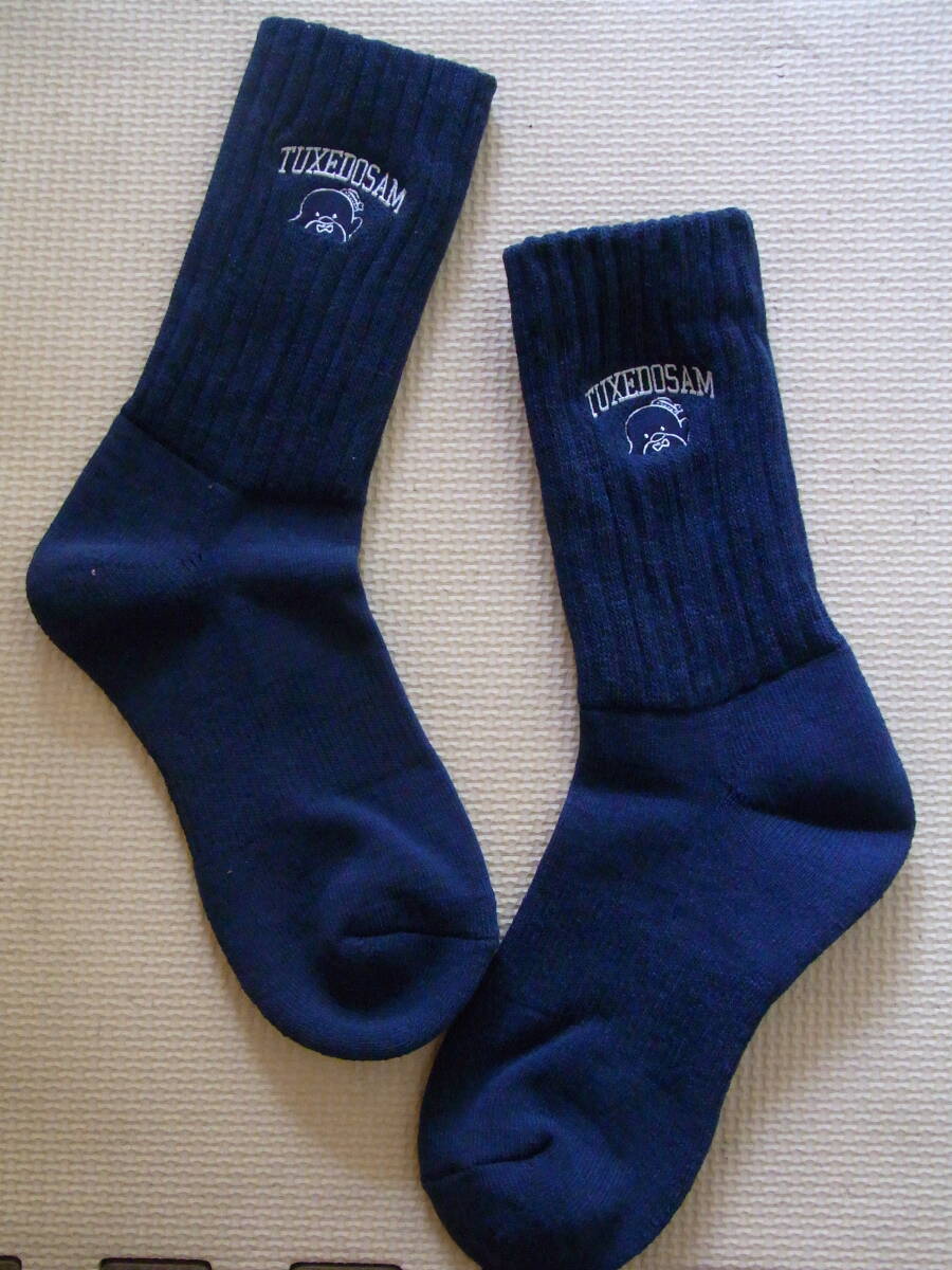 ★美品★可愛いGIRL★ネイビー紺色★タキシードサム★サンリオ★スポーツ★ソックス★靴下★サイズ23cm☆_画像1