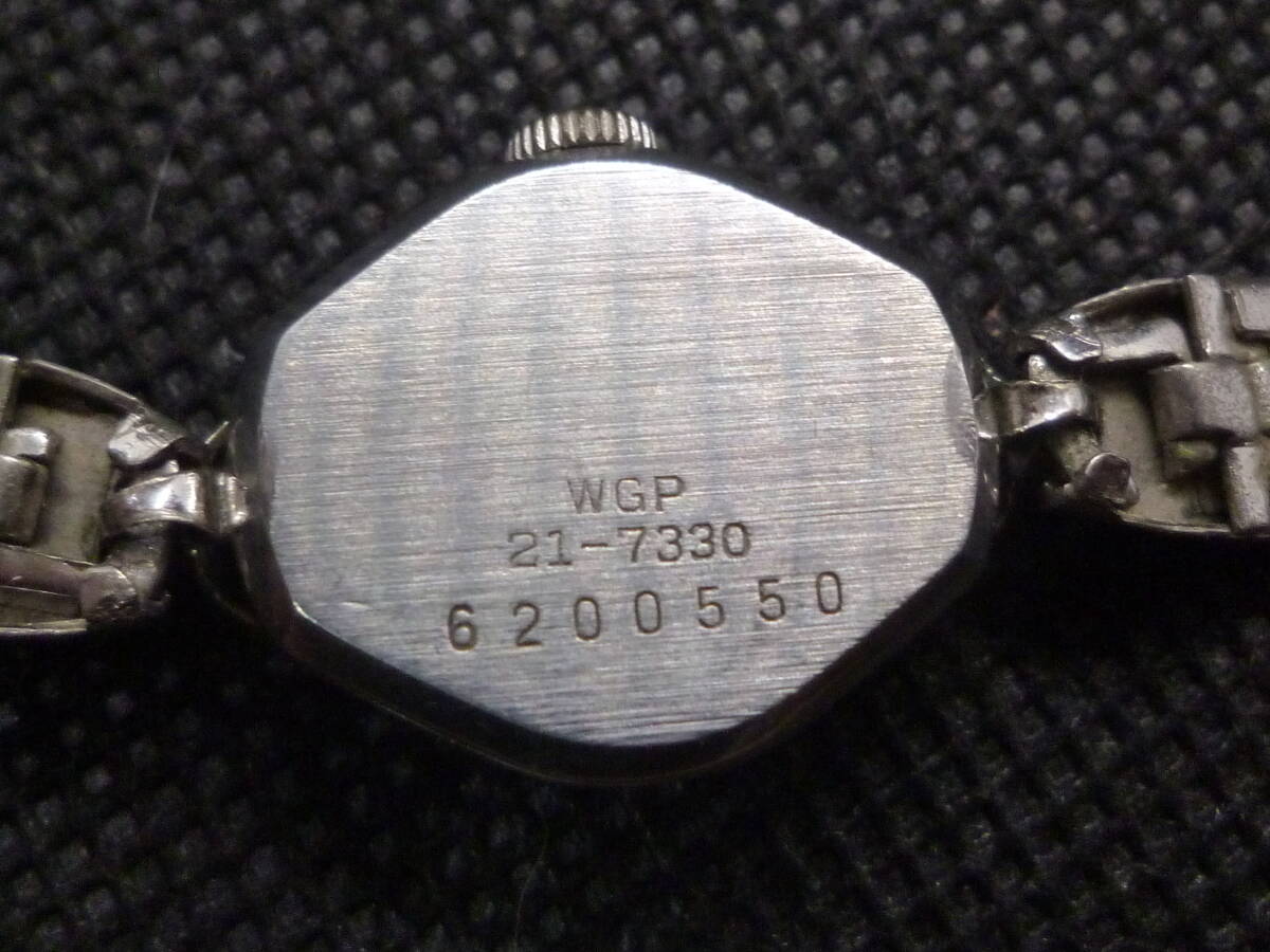 K25163) 中古 腕時計 セイコー 17石 手巻き SEIKO DISHOCK17J 21-7330 未稼働 ジャンク品 ※発送ゆうパケットポストmini_画像4