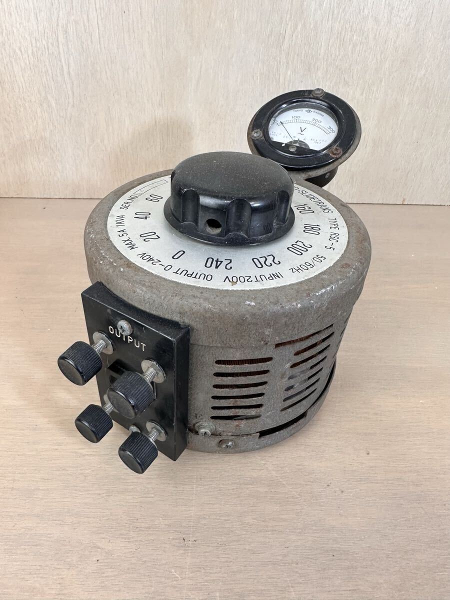 200V スライダック 変圧器 ボルトスライダー_画像1