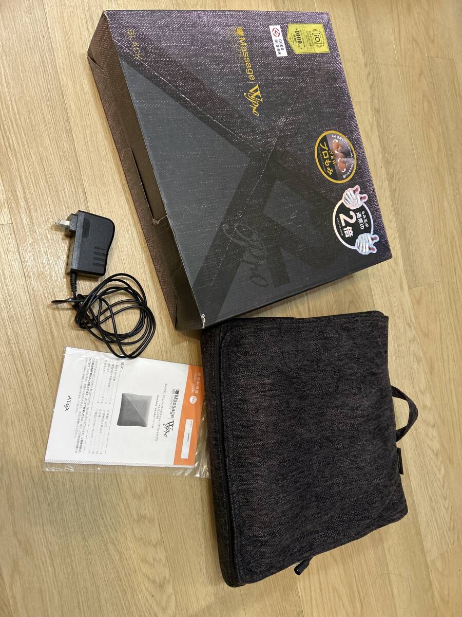 ATEX アテックス ルルド マッサージクッション 首 腰 肩 背中 プレミアム マッサージクッション ダブルもみ　AX-HCL 338_画像1