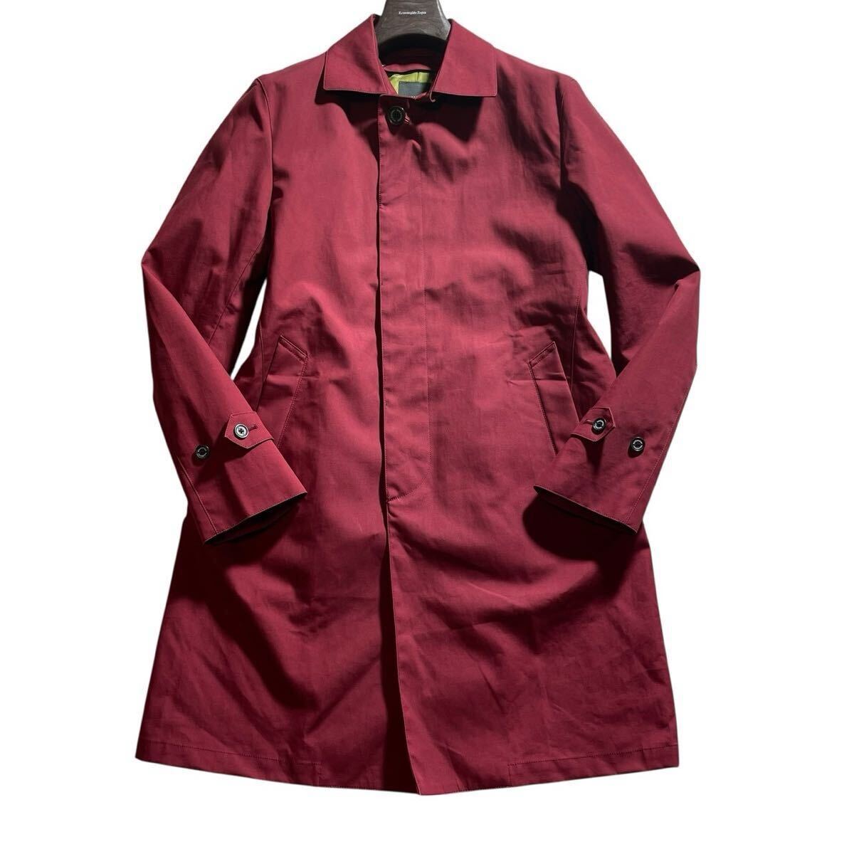 【極美品 希少色 入手困難 XL】MACKINTOSH マッキントッシュ フィロソフィー ゴム引きコート ステンカラー ライナー ロング丈 アウター _画像2