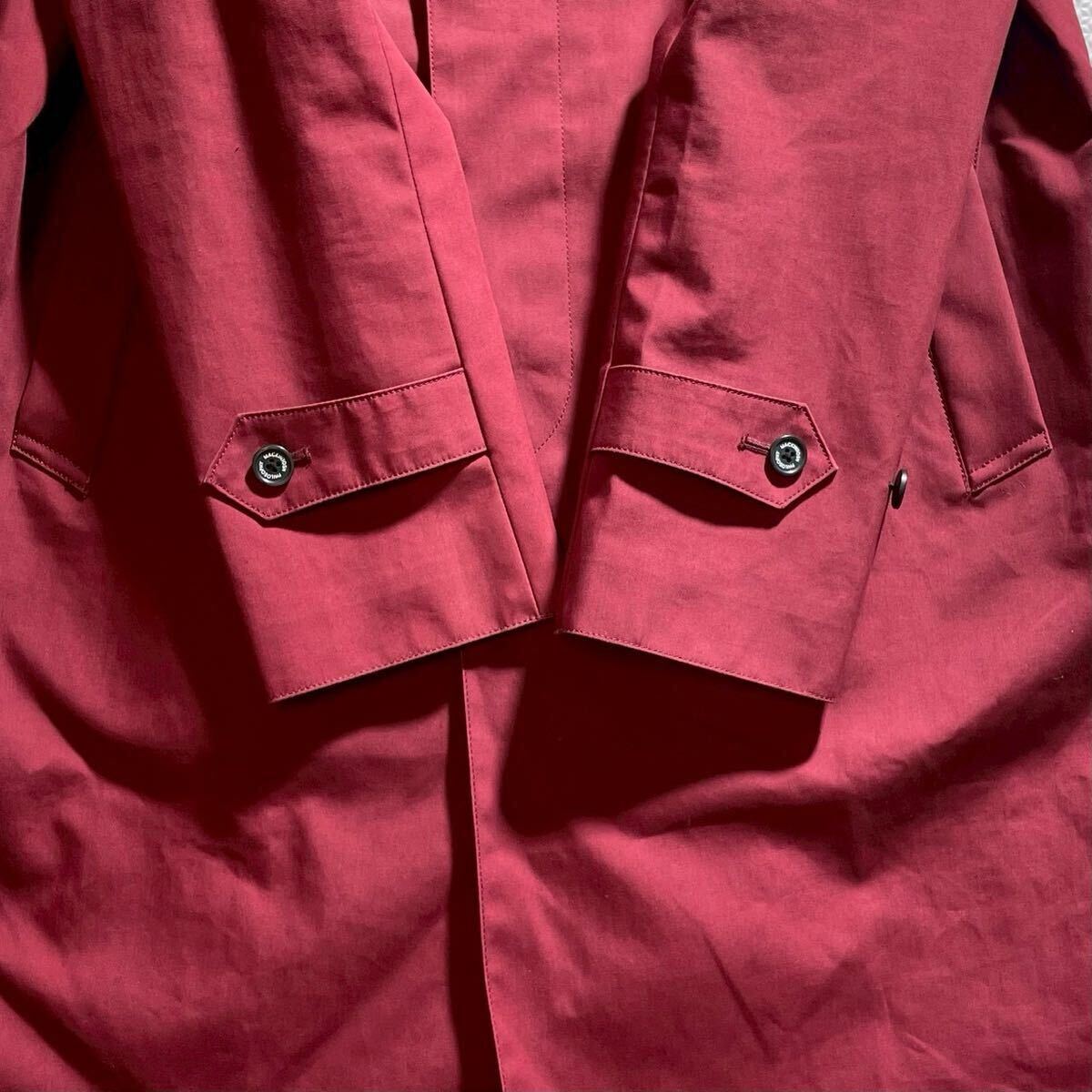【極美品 希少色 入手困難 XL】MACKINTOSH マッキントッシュ フィロソフィー ゴム引きコート ステンカラー ライナー ロング丈 アウター _画像6