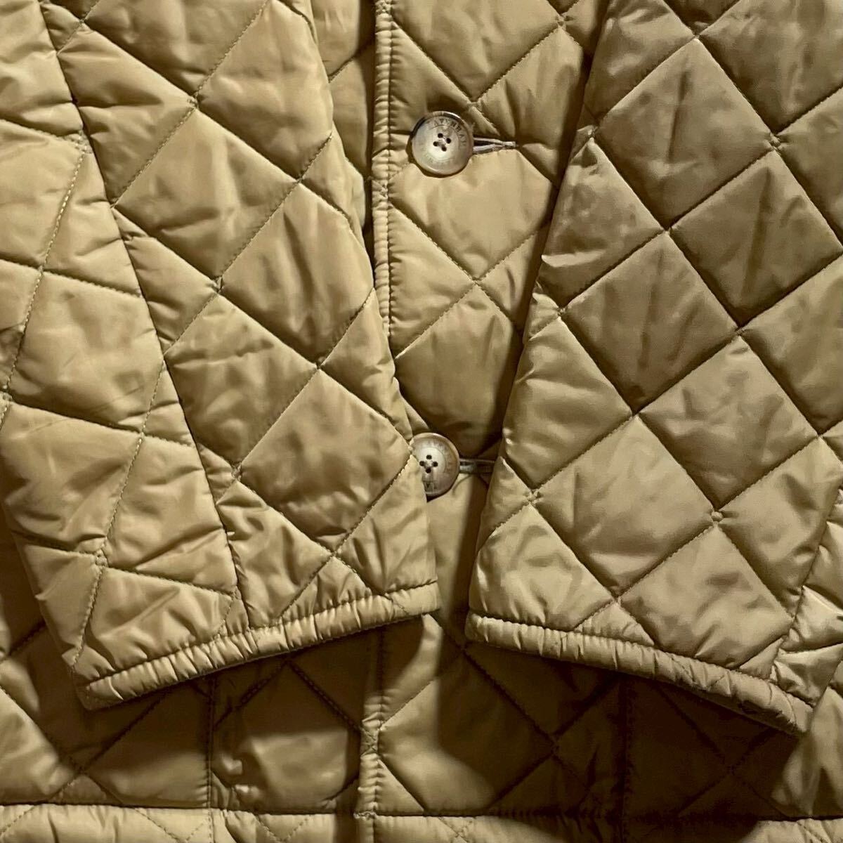 【極美品 希少XL 幻のポールスミス別注】 LAVENHAM ラベンハム キルティングジャケット 宇宙柄 コート ブルゾン アウター スーツ メンズ 42_画像6