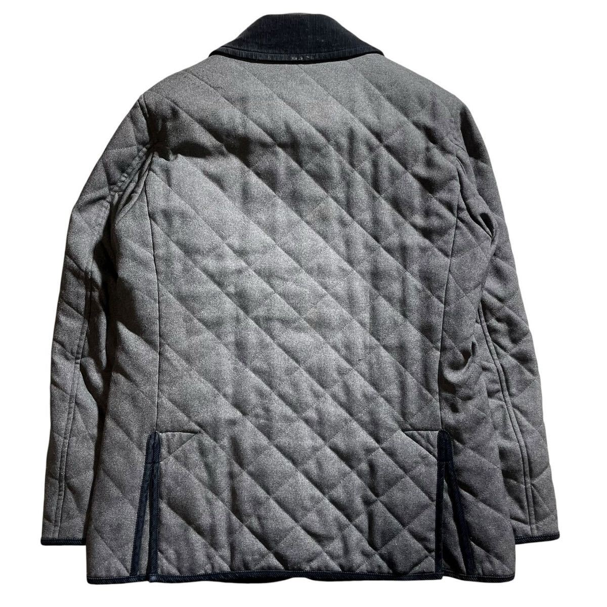 【極美品 希少L 現行タグ】TAKEO KIKUCHI タケオキクチ キルティングジャケット アウター ブルゾン コート 襟コーデュロイ 切替 ビジネス_画像4