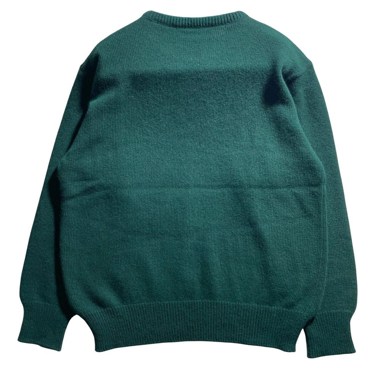 【極美品 希少XL位 カシミヤ級の手触り】ETRO エトロ ニット セーター ロゴ ペガサス アンゴラ ヴァージンウール グリーン クリーニング済_画像2