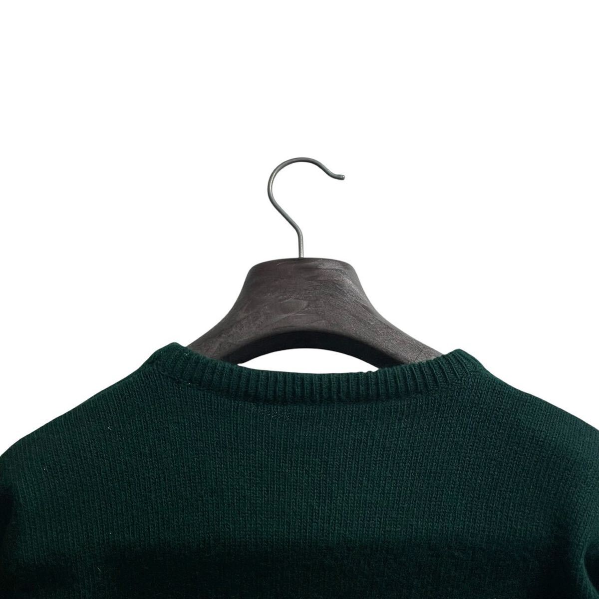 【極美品 希少XL位 カシミヤ級の手触り】ETRO エトロ ニット セーター ロゴ ペガサス アンゴラ ヴァージンウール グリーン クリーニング済_画像4
