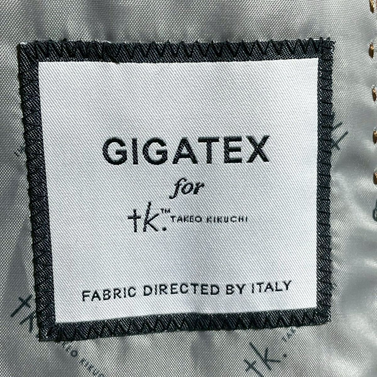 【未使用級 希少XL位 イタリア製MIDA社生地】 TAKEO KIKUCHI タケオキクチ チェスターコート ロング チェック柄 GIGATEX アウター ブルゾン_画像9