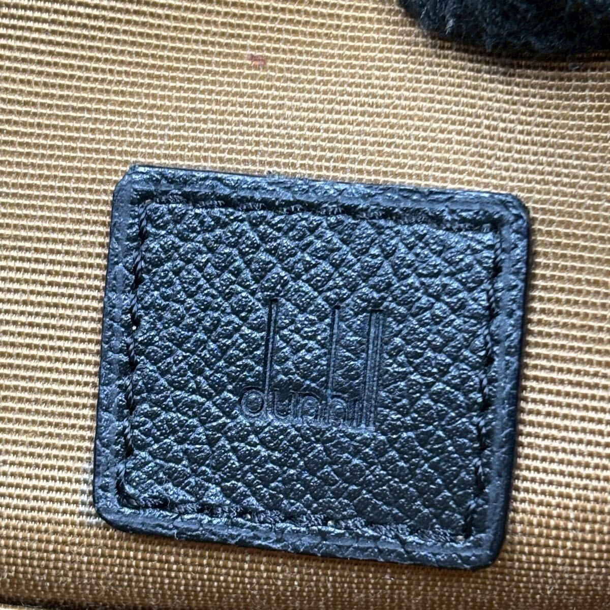 極美品 ダンヒル dunhill メンズ ビジネス ショルダーバッグ メッセンジャーバッグ ディーエイト D8 PVC レザー本革 A4鞄 斜め掛け _画像10