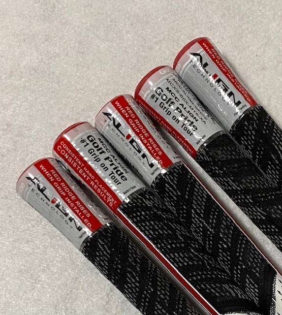 ゴルフグリップ ゴルフプライド ALIGN MCC アライン スタンダード クラブグリップ 交換 滑り止め ホワイト 赤 レッド 10本セット_画像5