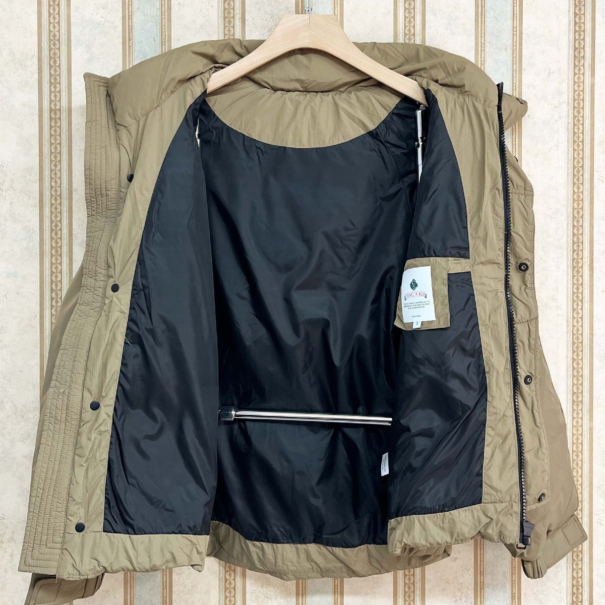 絶賛 定価10万 FRANKLIN MUSK・アメリカ・ニューヨーク発 ダウンジャケット 防風 保温 ソフト フード付き シンプル アウター 秋冬 サイズ4_画像3