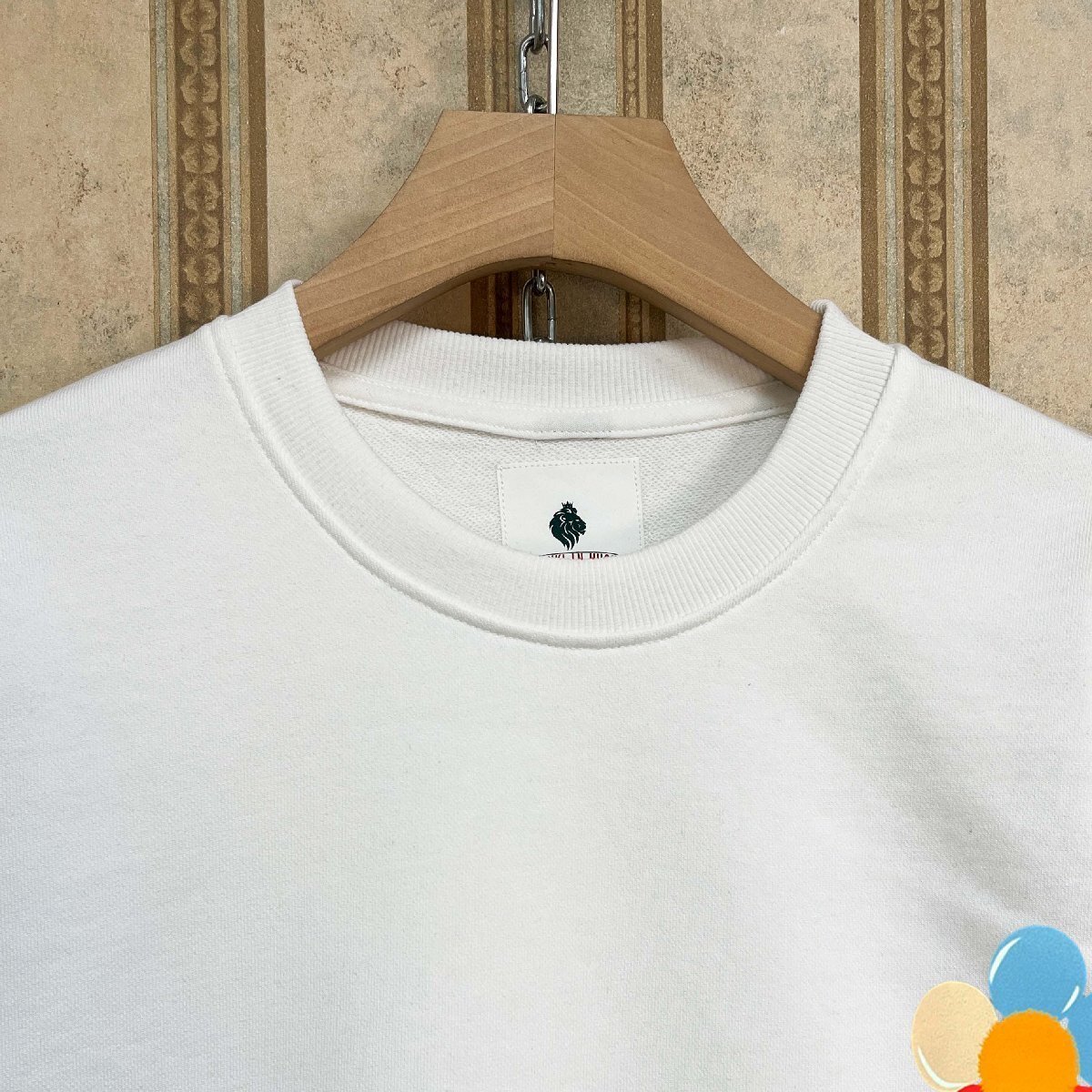 個性 定価4万 FRANKLIN MUSK・アメリカ・ニューヨーク発 トレーナー 綿100% 柔らか 保温 花柄 綺麗 カットソー カジュアル 普段着 サイズ4_画像3