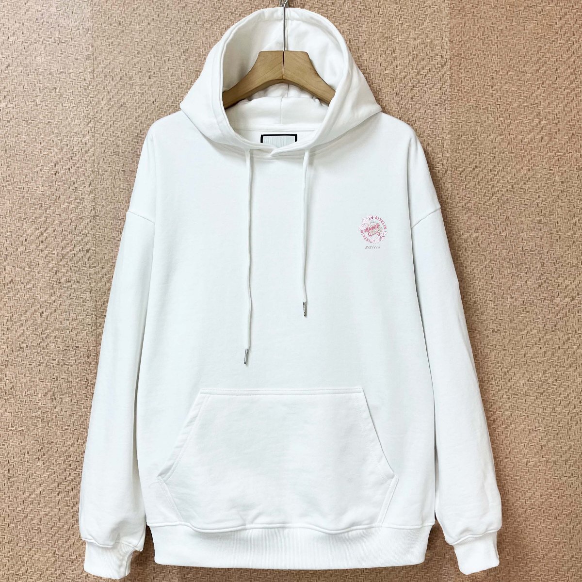 上品ヨーロッパ製※定価4万◆ブルガリア発※RISELIN パーカー 綿100％ 保温 ソフト 花柄 スウェット プルオーバー トップス 秋冬 XL/50_画像2