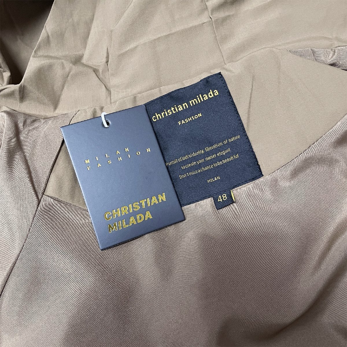 定価6万★christian milada・ミラノ発・ジャケット★防風 撥水 カジュアル 個性 マウンテンパーカー アウター トップス スポーツ XL/50_画像10
