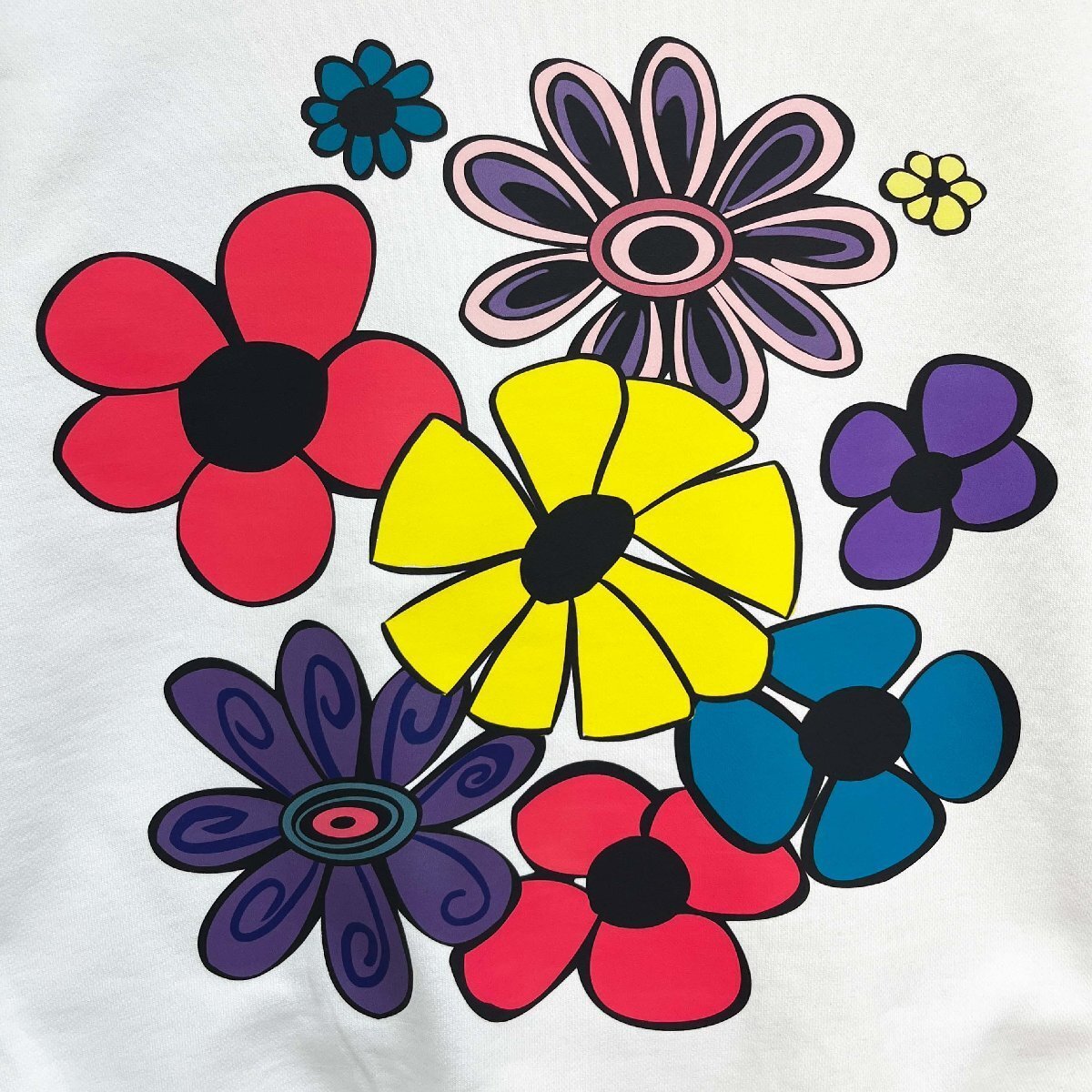 個性 定価4万 FRANKLIN MUSK・アメリカ・ニューヨーク発 トレーナー 綿100% 柔らか 保温 花柄 綺麗 カットソー カジュアル 普段着 サイズ4_画像7