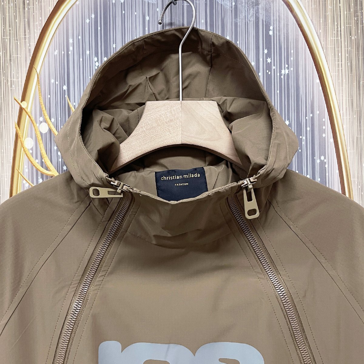 定価6万★christian milada・ミラノ発・ジャケット★防風 撥水 カジュアル 個性 マウンテンパーカー アウター トップス スポーツ XL/50_画像4