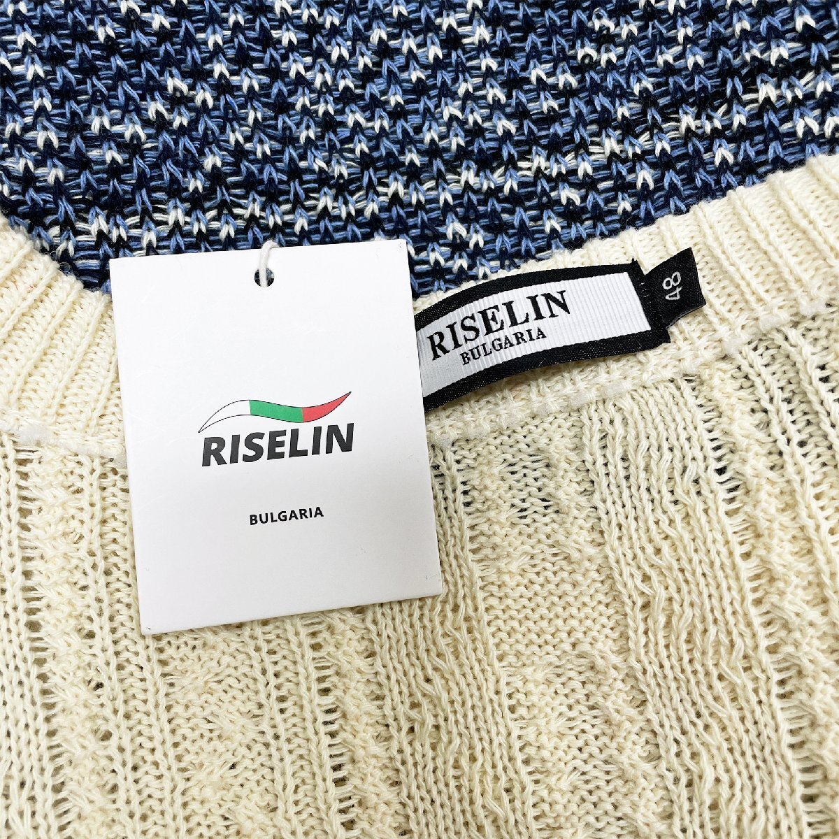 個性 ヨーロッパ製※定価5万◆ブルガリア発※RISELIN セーター ニット 上質 ソフト 暖かい 遊び心 総柄 刺繍 トップス クリスマス XL/50_画像10