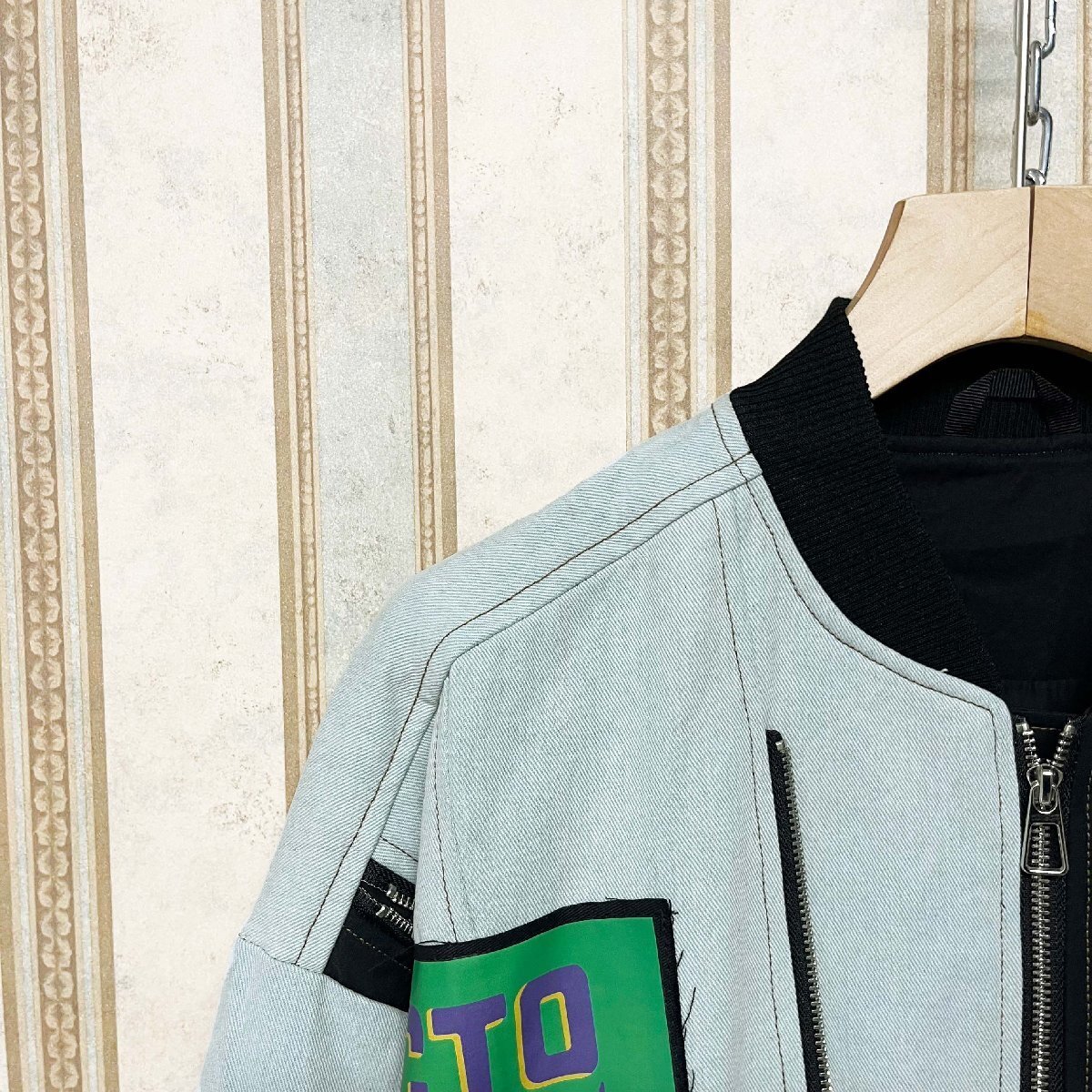  шт . обычная цена 6 десять тысяч FRANKLIN MUSK* America * New York departure жакет хлопок . мягкость нашивка куртка внешний American Casual размер 1