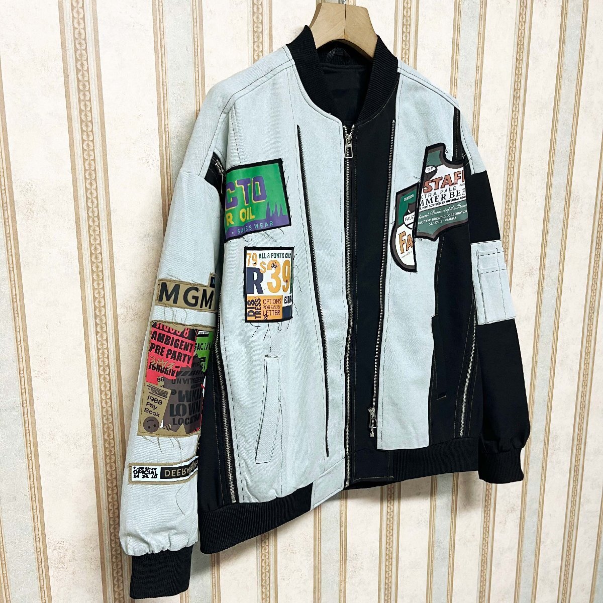  шт . обычная цена 6 десять тысяч FRANKLIN MUSK* America * New York departure жакет хлопок . мягкость нашивка куртка внешний American Casual размер 1