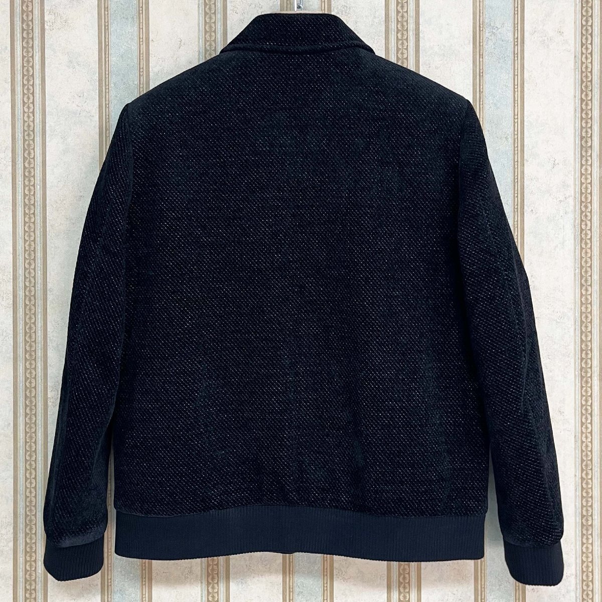 高級 定価7万 FRANKLIN MUSK・アメリカ・ニューヨーク発 ジャケット カシミア100% 防寒 ソフト キラキラ シンプル アウター 秋冬 サイズ1_画像2