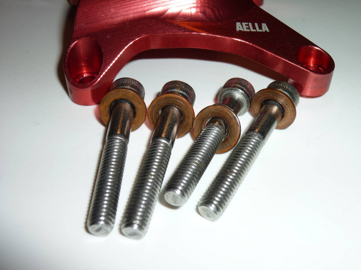 【DUCATI／美品中古】AELLA／アエラ／ドゥカティ用 ウォーターポンプカバープロテクター／アルミ削り出し／目立つ傷なしの画像7