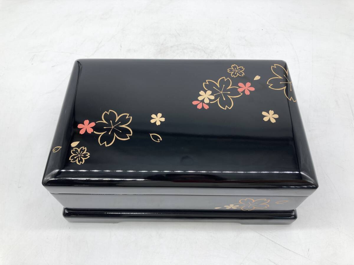  Kyoto 6* Aizu краска музыкальная шкатулка [ Sakura .]jue Reebok s аксессуары inserting бардачок . с коробкой 