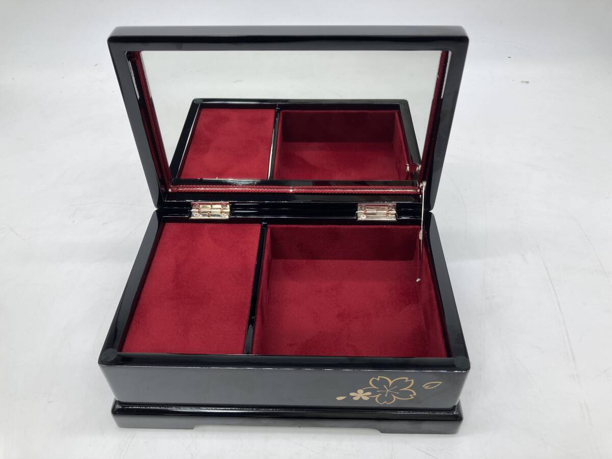  Kyoto 6* Aizu краска музыкальная шкатулка [ Sakura .]jue Reebok s аксессуары inserting бардачок . с коробкой 