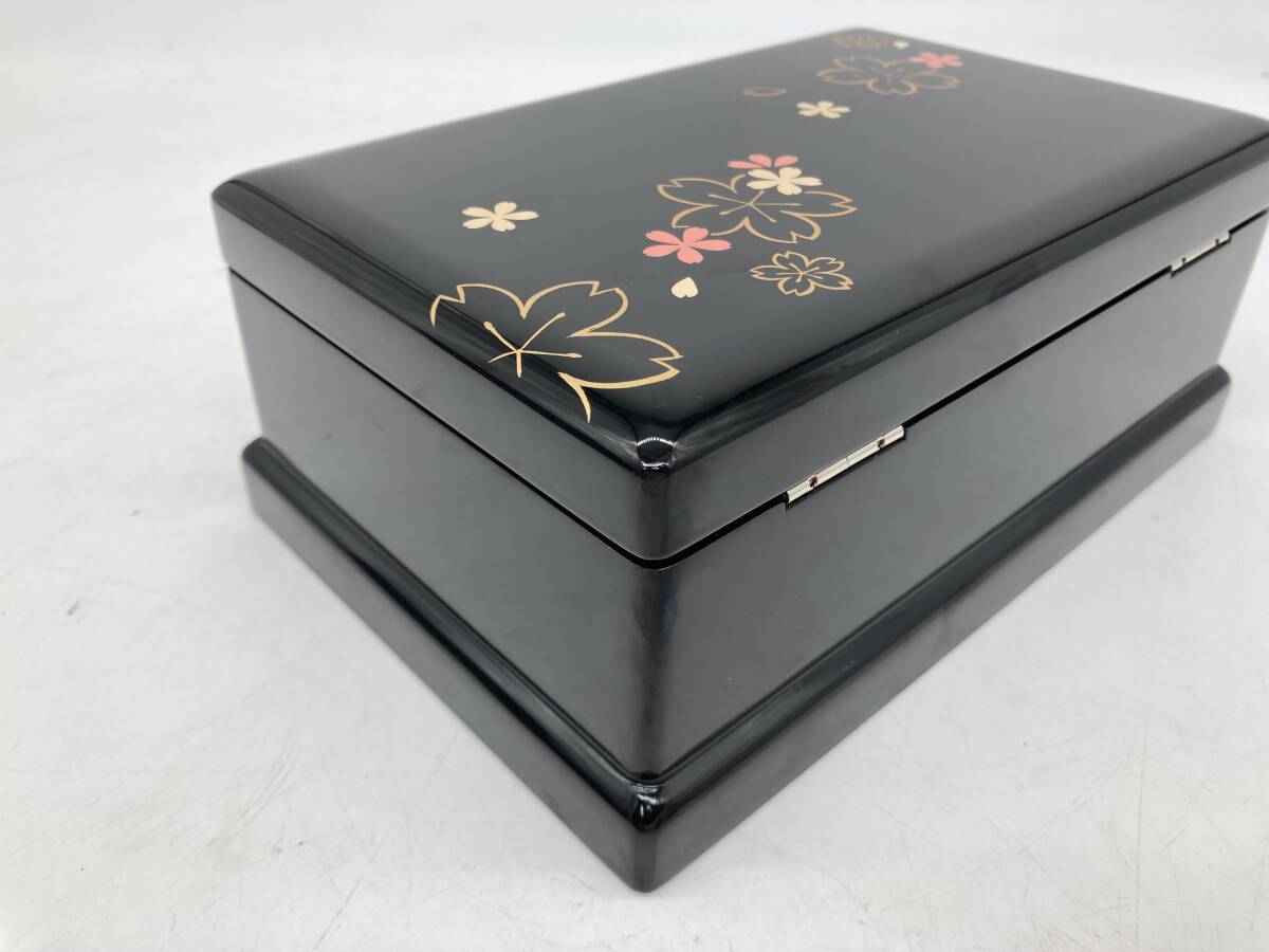 Kyoto 6* Aizu краска музыкальная шкатулка [ Sakura .]jue Reebok s аксессуары inserting бардачок . с коробкой 
