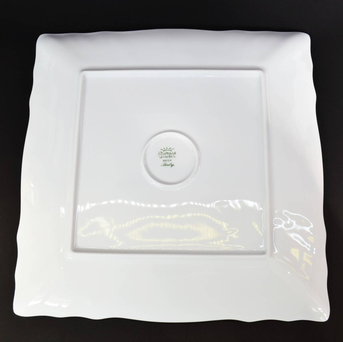 2K リチャードジノリ ジノリ ベッキオホワイト ベッキオ ホワイト スクエア 約27.5㎝ 4枚 食器 皿 白 Richard Ginori イタリア 洋食器_画像3
