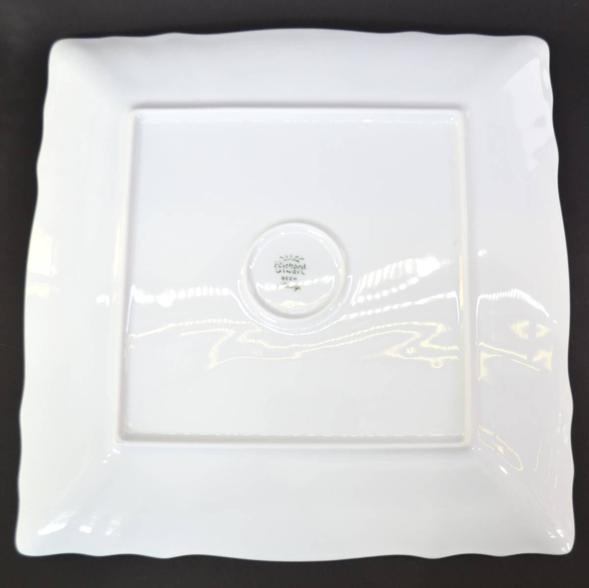 2K リチャードジノリ ジノリ ベッキオホワイト ベッキオ ホワイト スクエア 約27.5㎝ 4枚 食器 皿 白 Richard Ginori イタリア 洋食器_画像9