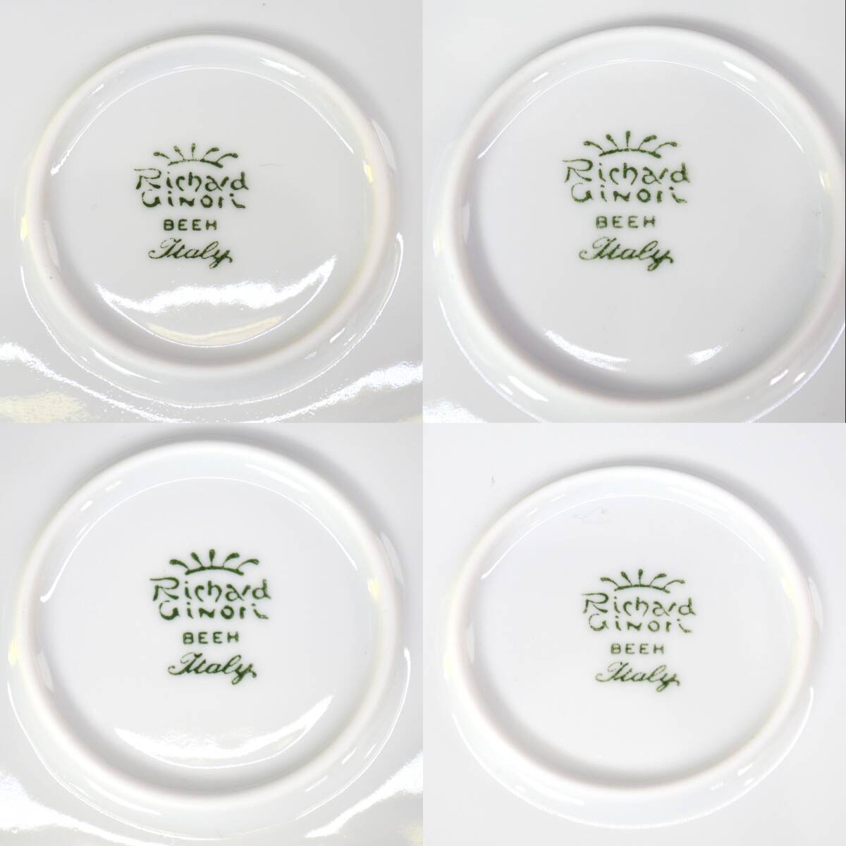 2K リチャードジノリ ジノリ ベッキオホワイト ベッキオ ホワイト スクエア 約27.5㎝ 4枚 食器 皿 白 Richard Ginori イタリア 洋食器_画像10