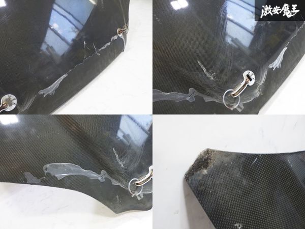 社外 EK9 シビック タイプR 前期 B16B 軽量 エアロ ボンネット エンジンフード フード パネル カーボン製 即納_画像8