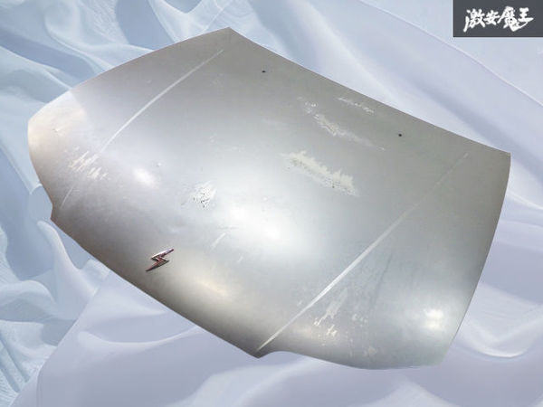 日産 純正 S15 シルビア スペックR SR20DET ターボ 6速/6MT ノーマル ボンネット エンジンフード フード パネル シルバー系 即納_画像8