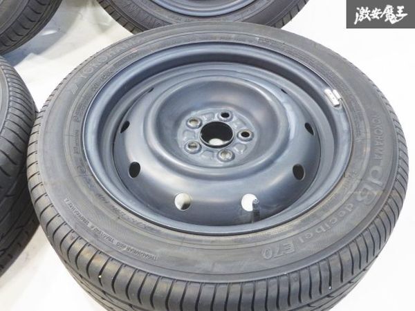 ★美品★●トヨタ 純正 ZN8 GR86 RC スチール ホイール 16インチ 6.5J +48 5穴 PCD100 ヨコハマ 205/55R16 4本セット ZD8 BRZ ZN6 ZC6_画像3