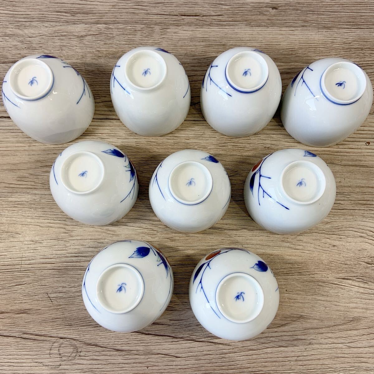  香蘭社　オールド　煎茶器揃　茶器揃 茶器セット 湯呑 急須 茶道具 煎茶道具 柿 和食器 陶器_画像5