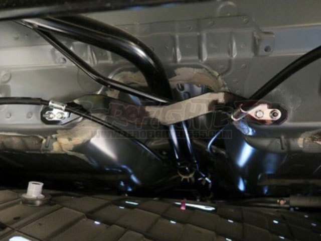 送料Ａ★GKフィットリアセンターブレースバー★GK5 GK3 GP5 JDM USDM フレームブレース 補強バー 強化フロアバー タワーバーと一緒に_画像4