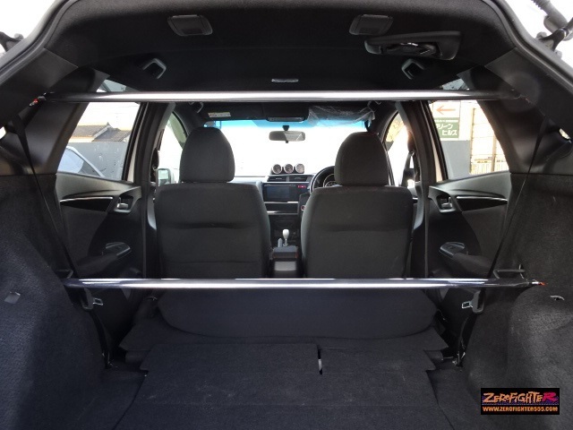 送料B★GKフィット ゼロファイター アルミ強化 リアピラーバー ★GK5 GK3 GK4 GP5 GP6 フィット3 RS JDM JAZZ ロールバー タワーバー_画像5