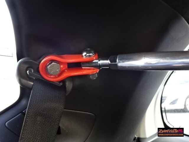 送料B★GKフィット ゼロファイター アルミ強化 リアピラーバー ★GK5 GK3 GK4 GP5 GP6 フィット3 RS JDM JAZZ ロールバー タワーバー_画像9