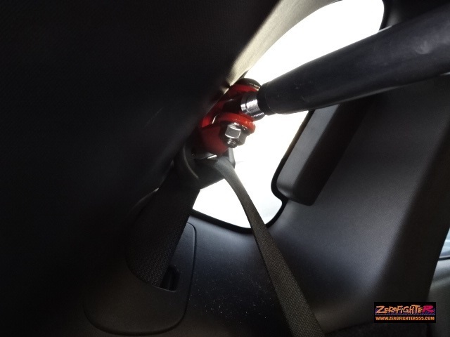 送料B★GKフィット ゼロファイター アルミ強化 リアピラーバー ★GK5 GK3 GK4 GP5 GP6 フィット3 RS JDM JAZZ ロールバー タワーバー_画像7