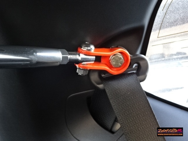 送料B★GKフィット ゼロファイター アルミ強化 リアピラーバー ★GK5 GK3 GK4 GP5 GP6 フィット3 RS JDM JAZZ ロールバー タワーバー_画像8