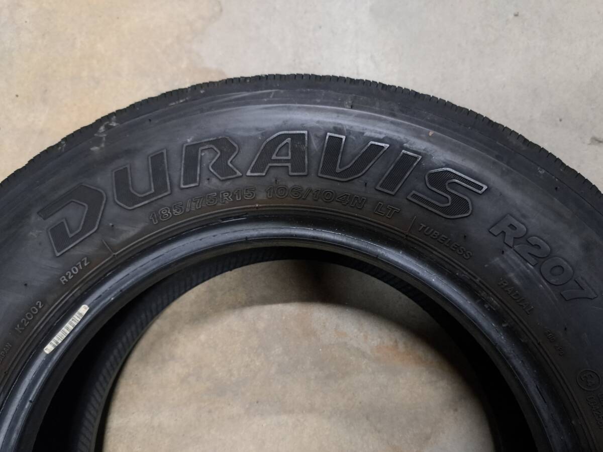 【超バリ溝/9mm/2023年36週製/4本】　ブリヂストン　DURAVIS R207　185/75R15　106/104N LT　4本セット_画像7